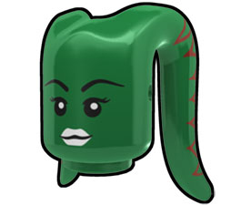 Green Tentacle Head with Gen Face