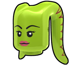 Lime Tentacle Head with Gen Face