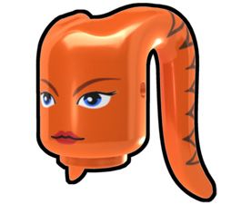 Orange Tentacle Head with Ria Face