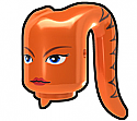 Orange Tentacle Head with Ria Face